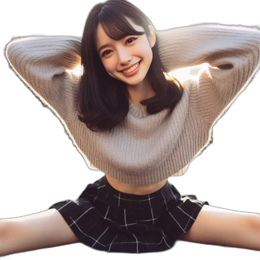 creature, dress, hair, photorealistic transparent PNG cut-out