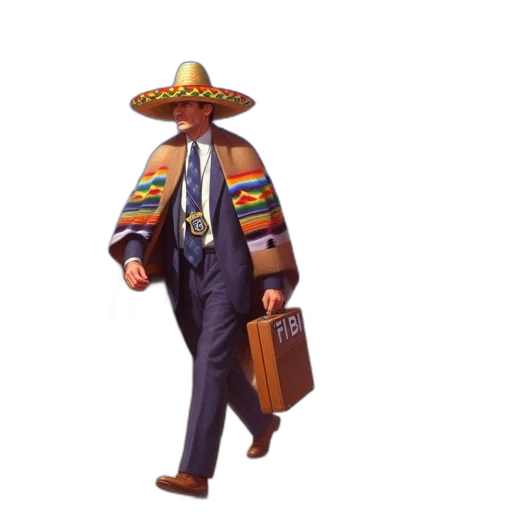 hat, jacket, staff, concept art transparent PNG cut-out