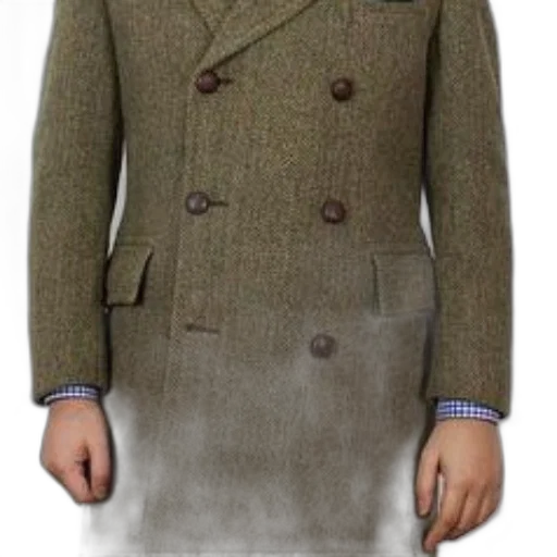 jacket, dress, staff, 3d render transparent PNG cut-out