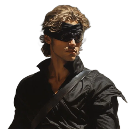 jacket, mask, face, concept art transparent PNG cut-out