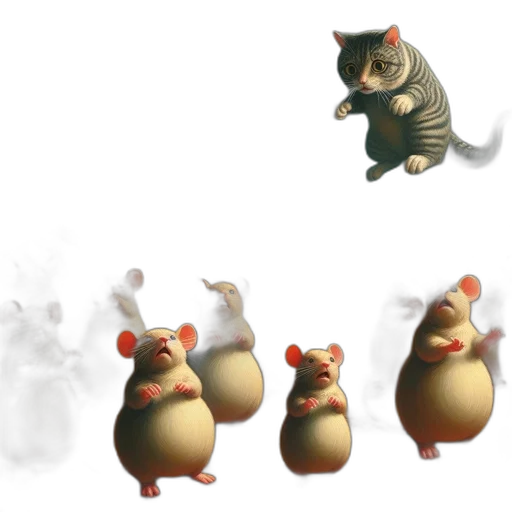animal, creature, concept art, 3d render transparent PNG cut-out