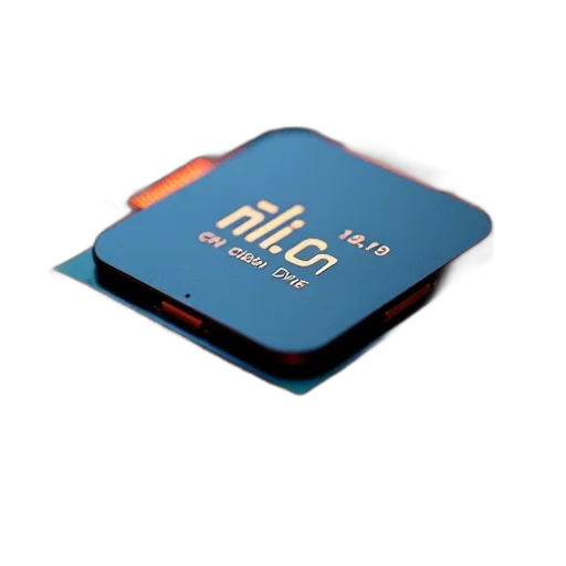 3d render, blue, cpu, runs transparent PNG cut-out