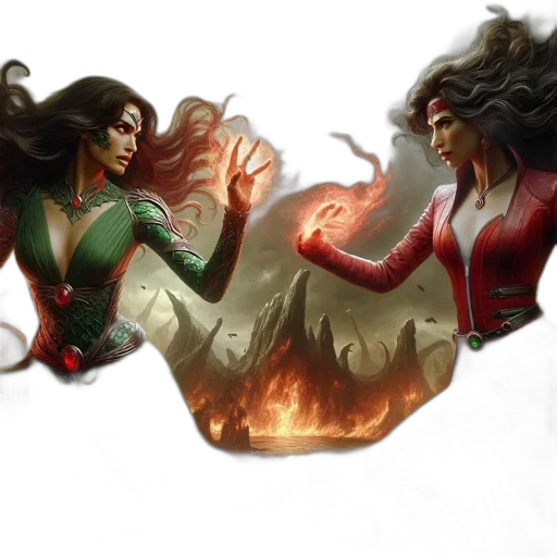 concept art, comic book art, fantasy art, fire transparent PNG cut-out