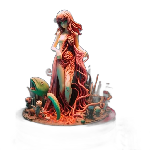 jewelry, fantasy art, concept art, 3d render transparent PNG cut-out