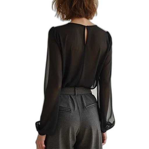 jacket, dress, dark, monochrome transparent PNG cut-out
