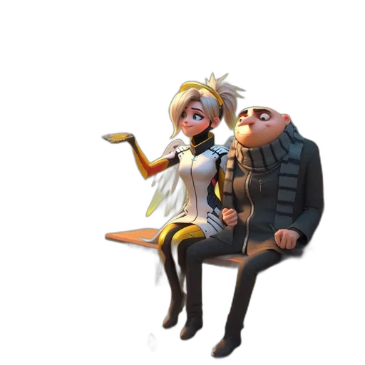 staff, jacket, concept art, 3d render transparent PNG cut-out