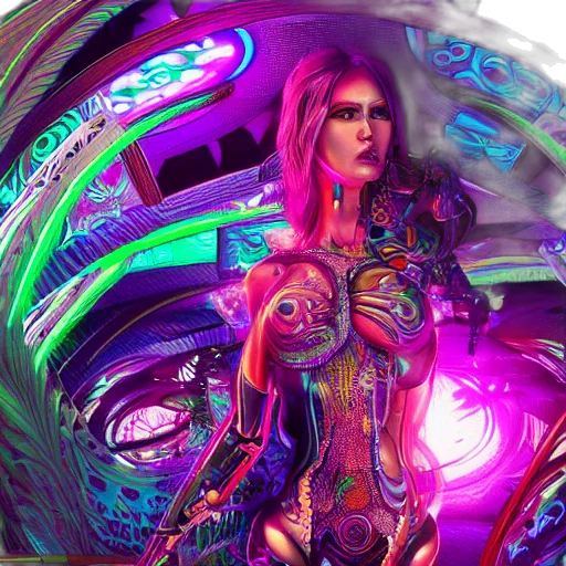 robot, cyberpunk, fantasy art, concept art transparent PNG cut-out