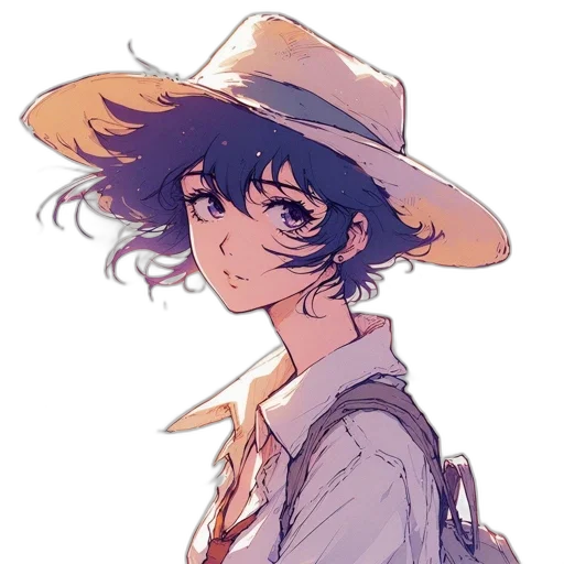 hat, face, staff, jacket transparent PNG cut-out
