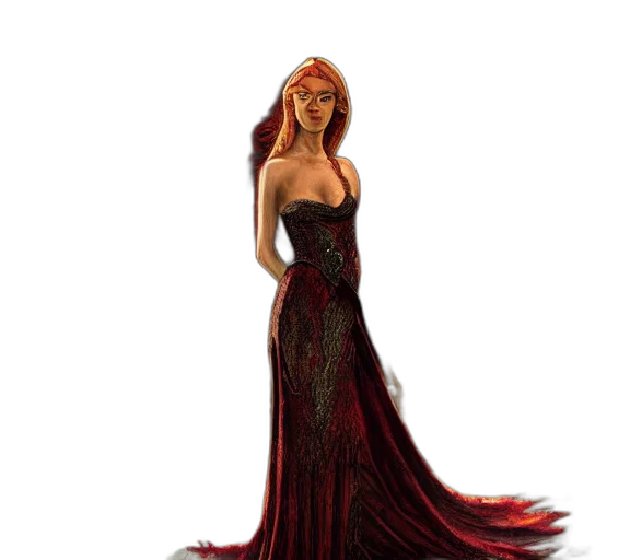 dress, fantasy art, concept art, 3d render transparent PNG cut-out