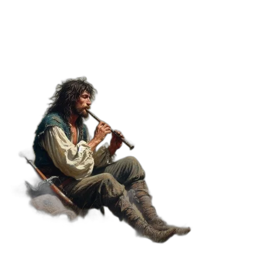 sword, weapon, staff, jacket transparent PNG cut-out