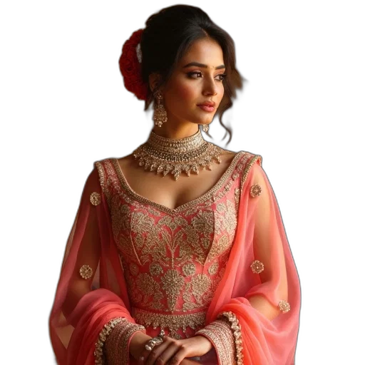 jewelry, dress, photorealistic, oil painting transparent PNG cut-out
