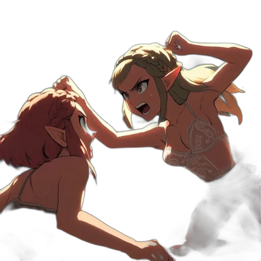 concept art, anime, watercolor, fantasy art transparent PNG cut-out