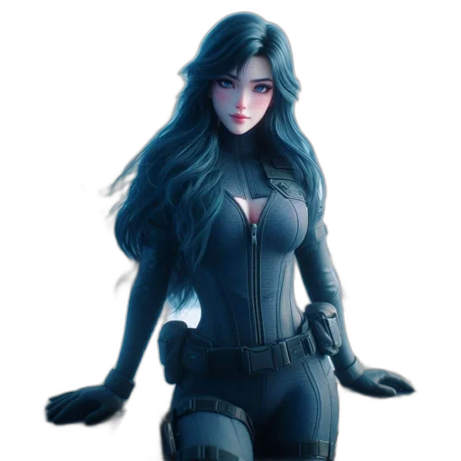 concept art, comic book art, fantasy art, 3d render transparent PNG cut-out