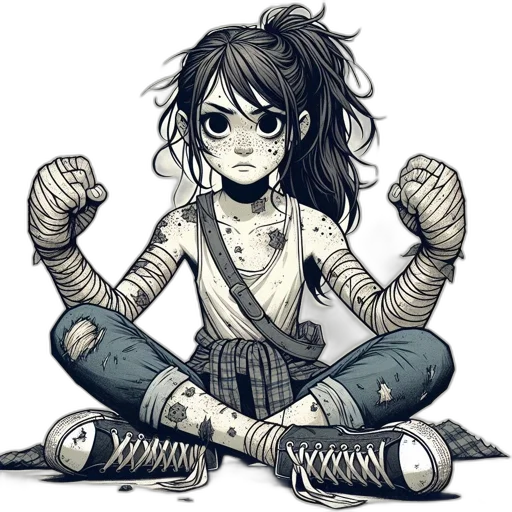 comic book art, cartoon, concept art, anime transparent PNG cut-out