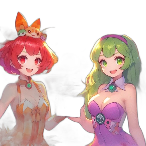 crown, dress, mask, staff transparent PNG cut-out