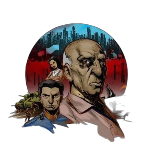 comic book art, concept art, cyberpunk, pixel art transparent PNG cut-out