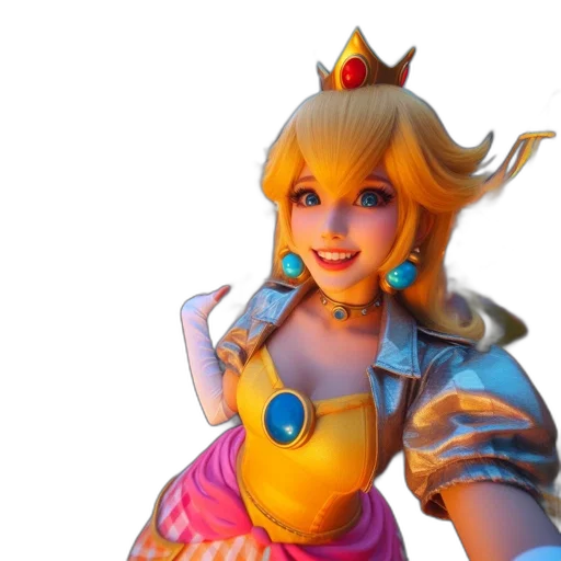 crown, face, dress, staff transparent PNG cut-out