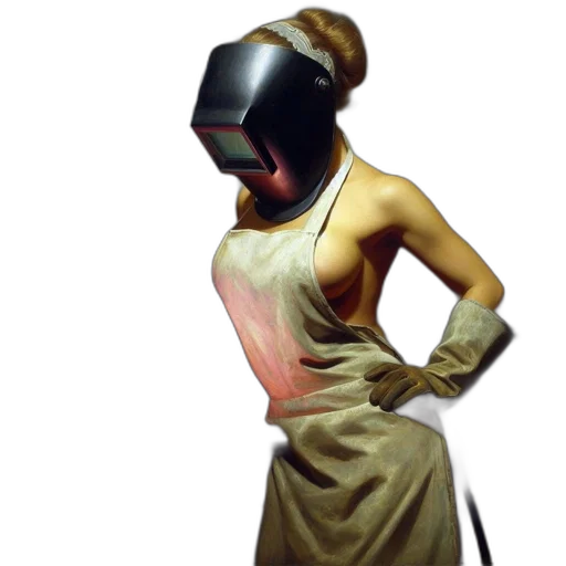 dress, mask, robot, hat transparent PNG cut-out