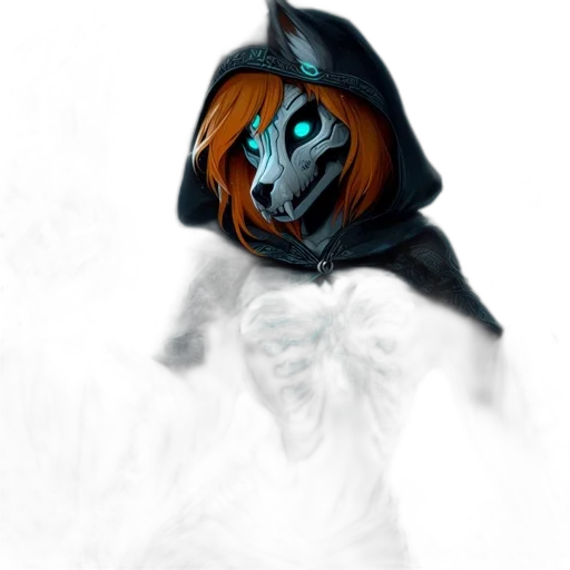 mask, staff, hat, creature transparent PNG cut-out