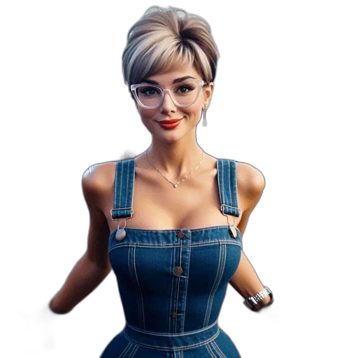 dress, face, 3d render, photorealistic transparent PNG cut-out
