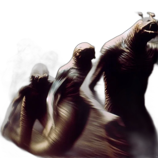 creature, animal, concept art, 3d render transparent PNG cut-out