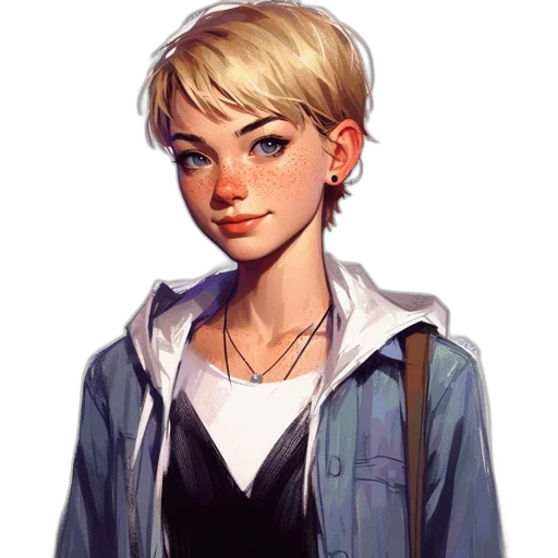 jacket, face, staff, concept art transparent PNG cut-out