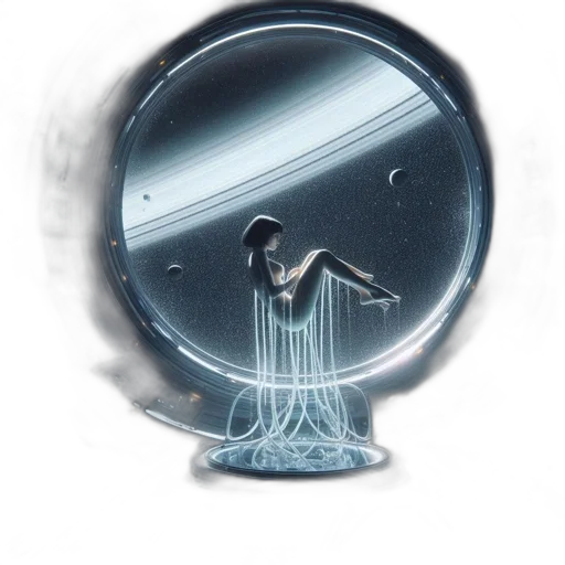 dress, jewelry, hair, robot transparent PNG cut-out