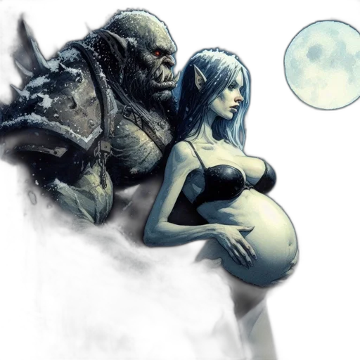 concept art, comic book art, fantasy art, outer space transparent PNG cut-out