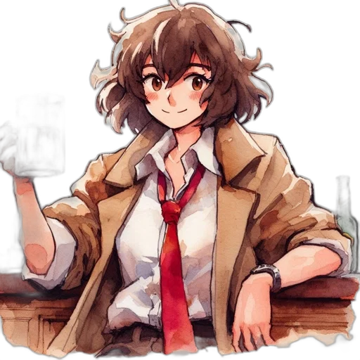 jacket, staff, dress, face transparent PNG cut-out