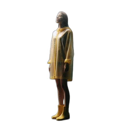 dress, jacket, staff, 3d render transparent PNG cut-out