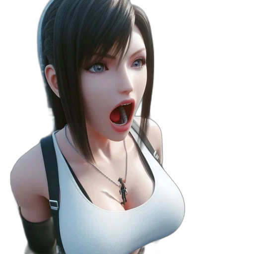 face, weapon, 3d render, concept art transparent PNG cut-out