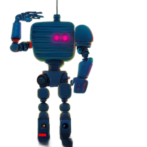 robot, staff, weapon, creature transparent PNG cut-out