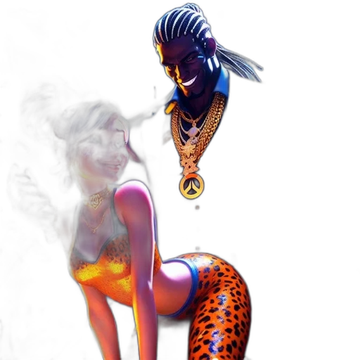 concept art, fantasy art, comic book art, 3d render transparent PNG cut-out