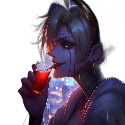 staff, face, cyberpunk, concept art transparent PNG cut-out