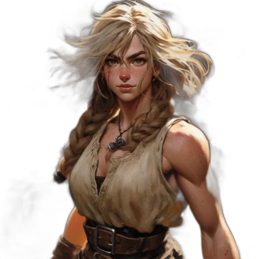 fantasy art, concept art, comic book art, photorealistic transparent PNG cut-out