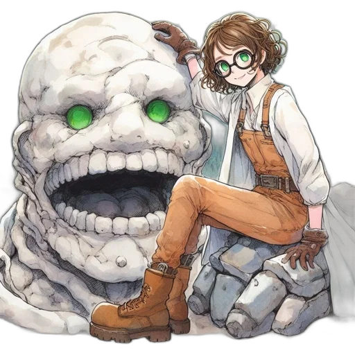 creature, weapon, staff, robot transparent PNG cut-out