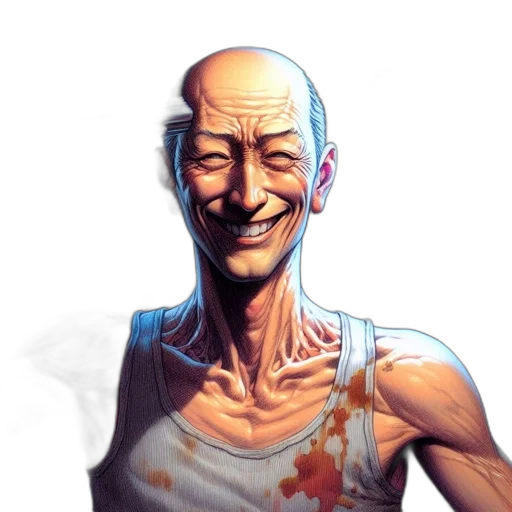 face, mask, robot, comic book art transparent PNG cut-out
