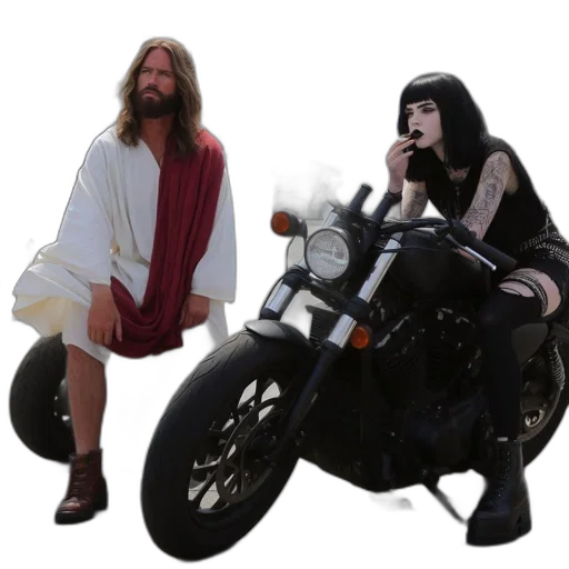 concept art, eclectic, trio, stands transparent PNG cut-out