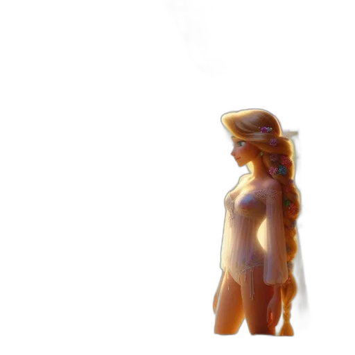 staff, hat, robot, creature transparent PNG cut-out