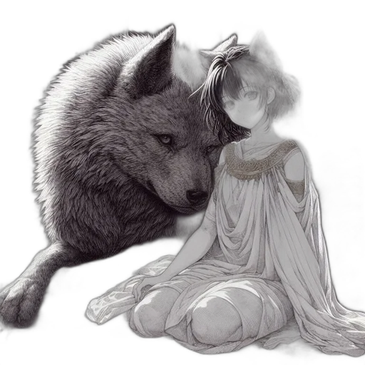 creature, dress, animal, fantasy art transparent PNG cut-out