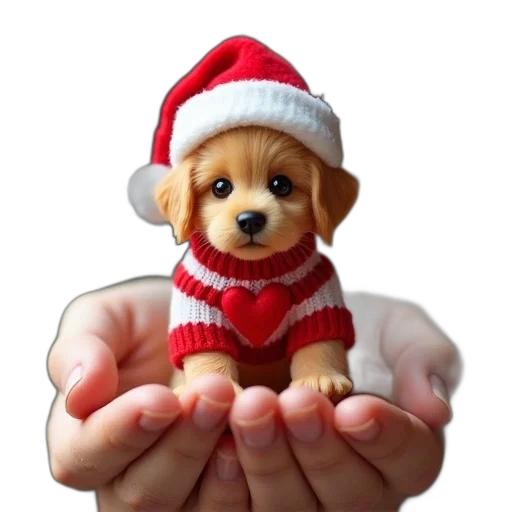 animal, hat, staff, photorealistic transparent PNG cut-out