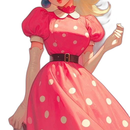 dress, concept art, cartoon, pixel art transparent PNG cut-out