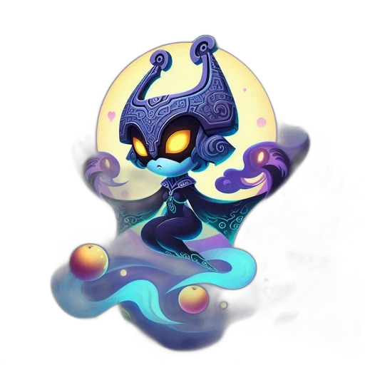 creature, staff, dragon, mask transparent PNG cut-out