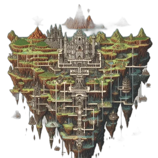 building, crown, concept art, fantasy art transparent PNG cut-out