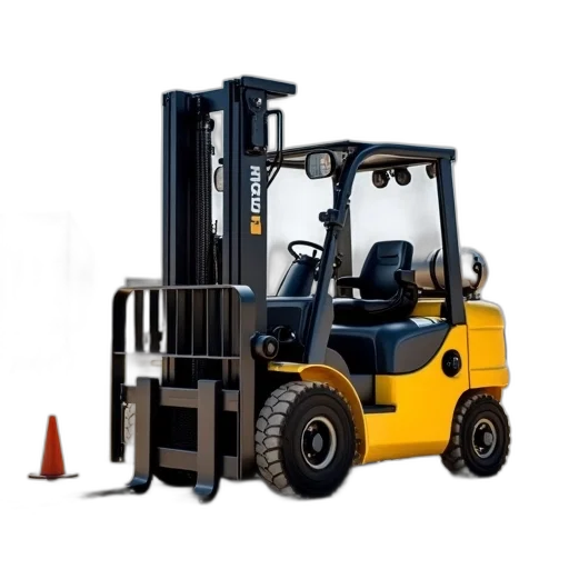 furniture, weapon, yellow, forklift transparent PNG cut-out