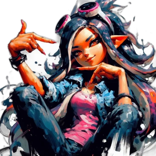 concept art, comic book art, fantasy art, anime transparent PNG cut-out