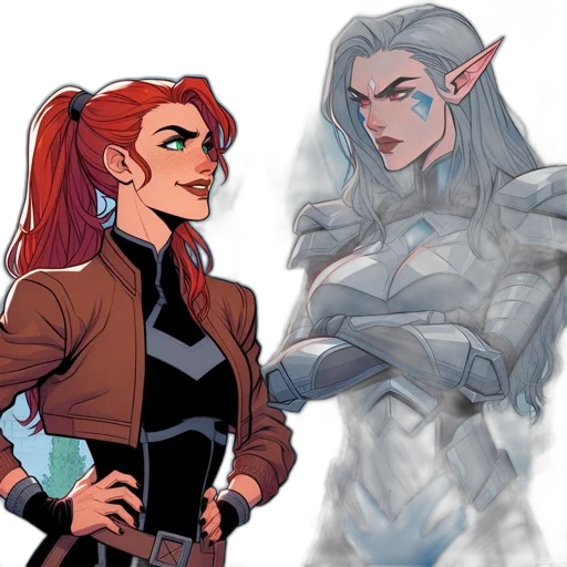 concept art, comic book art, fantasy art, cartoon transparent PNG cut-out