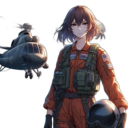 weapon, jacket, concept art, anime transparent PNG cut-out