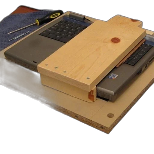 weapon, wooden, laptop, stand transparent PNG cut-out