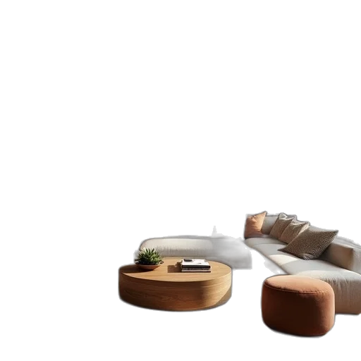 furniture, 3d render, concept art, photorealistic transparent PNG cut-out